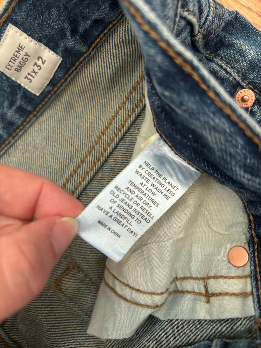 Pacsun men’s extreme baggy jeans 31x32 - Picture 6 of 9